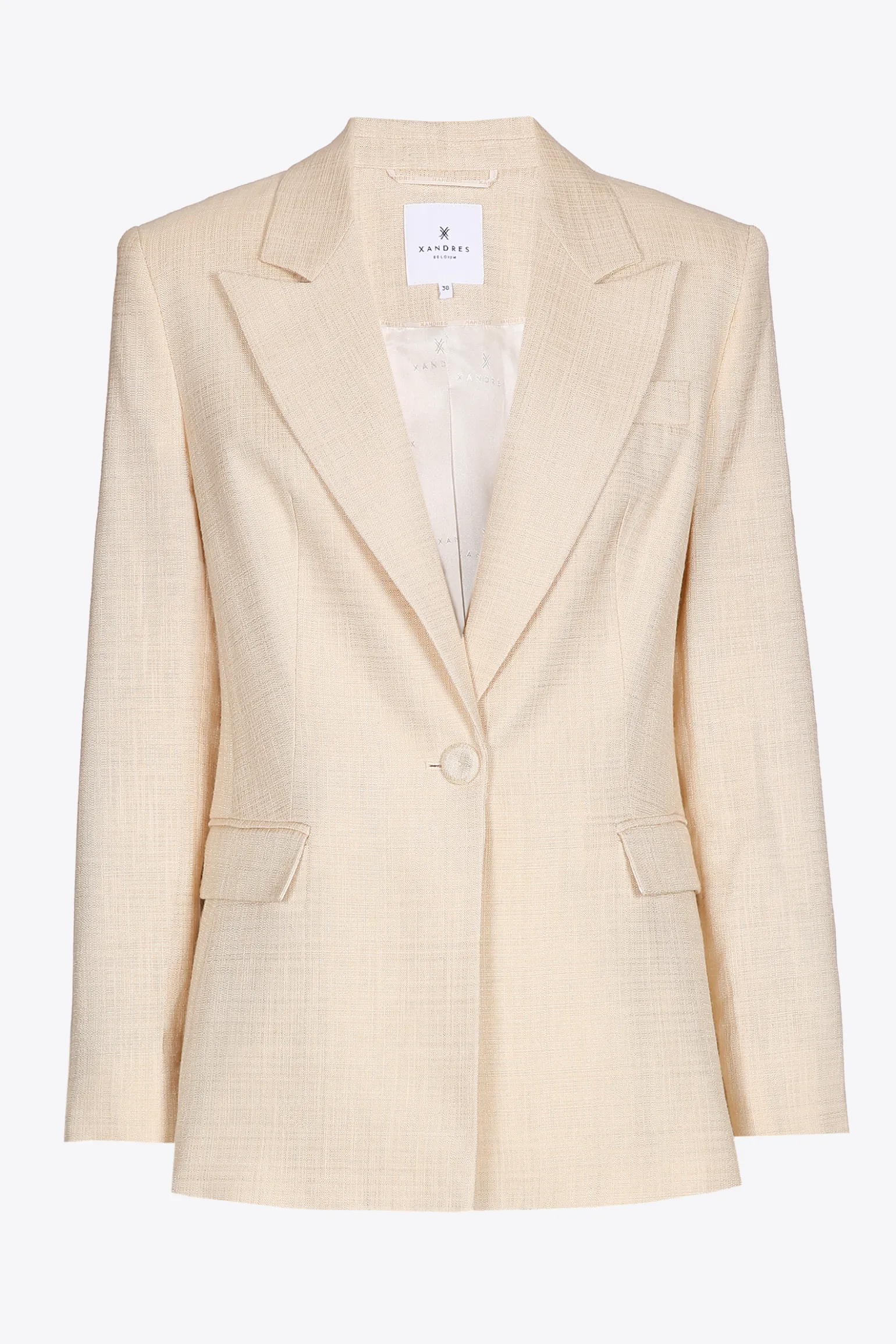 Blazer met fijne textuur