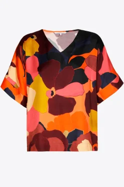 Blouse met bloemenprint