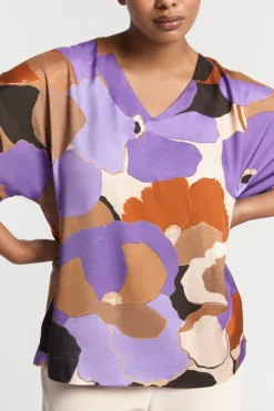 Blouse met bloemenprint