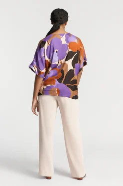 Blouse met bloemenprint