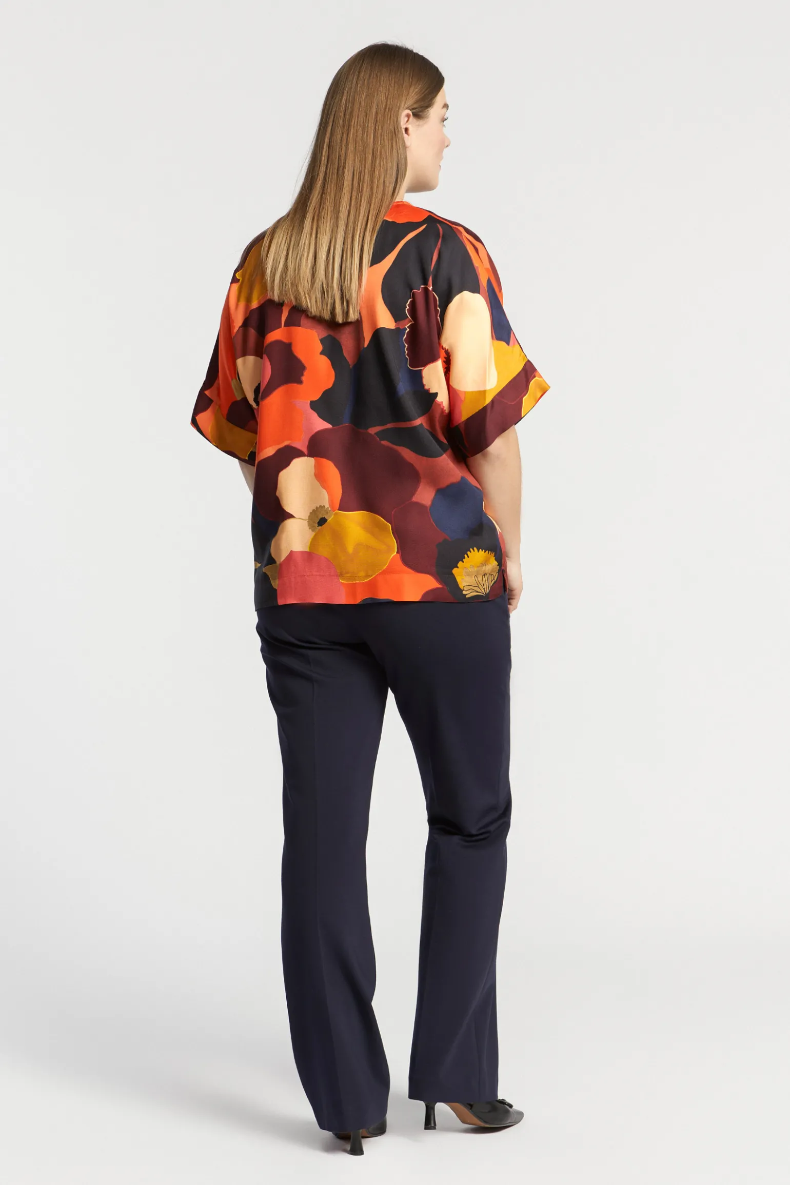 Blouse met bloemenprint