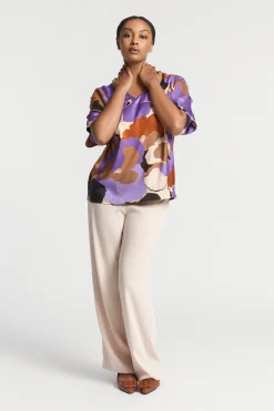Blouse met bloemenprint