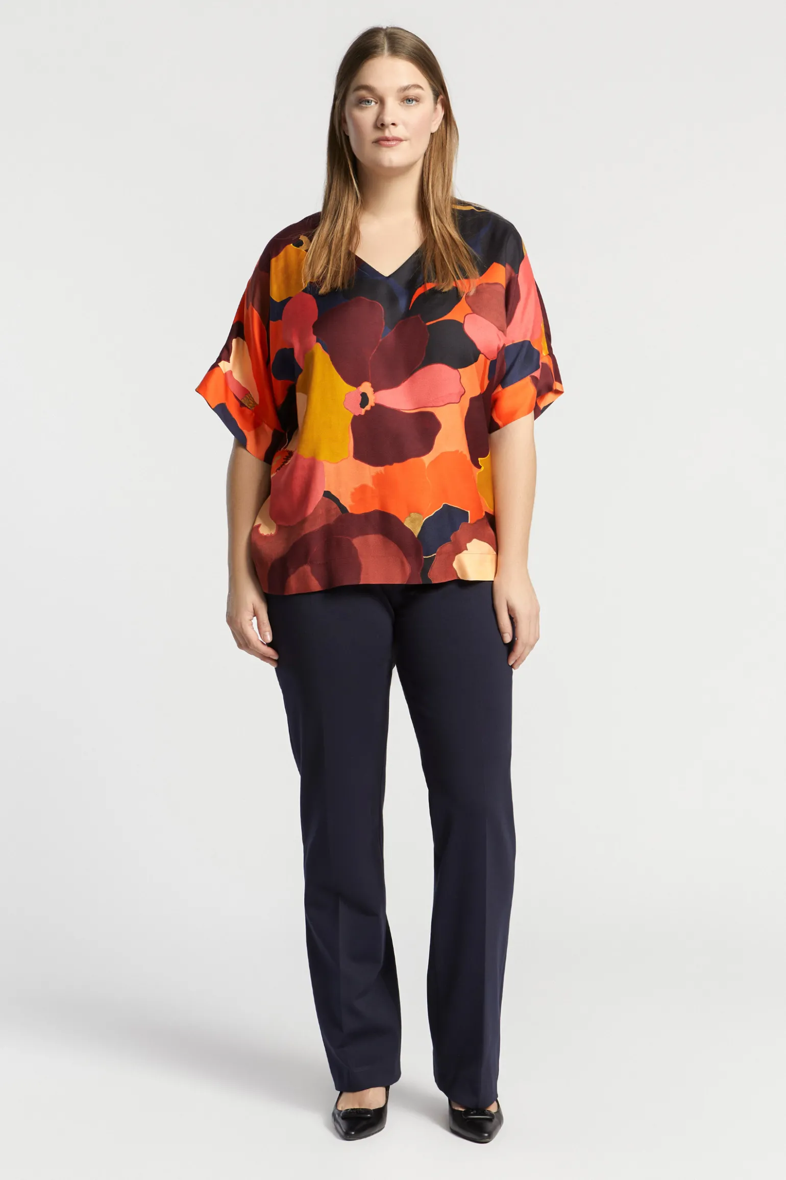 Blouse met bloemenprint