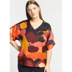 Blouse met bloemenprint