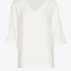 Blouse met gefronste mouwen