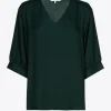 Blouse met gefronste mouwen