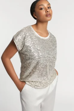Blouse met pailletten