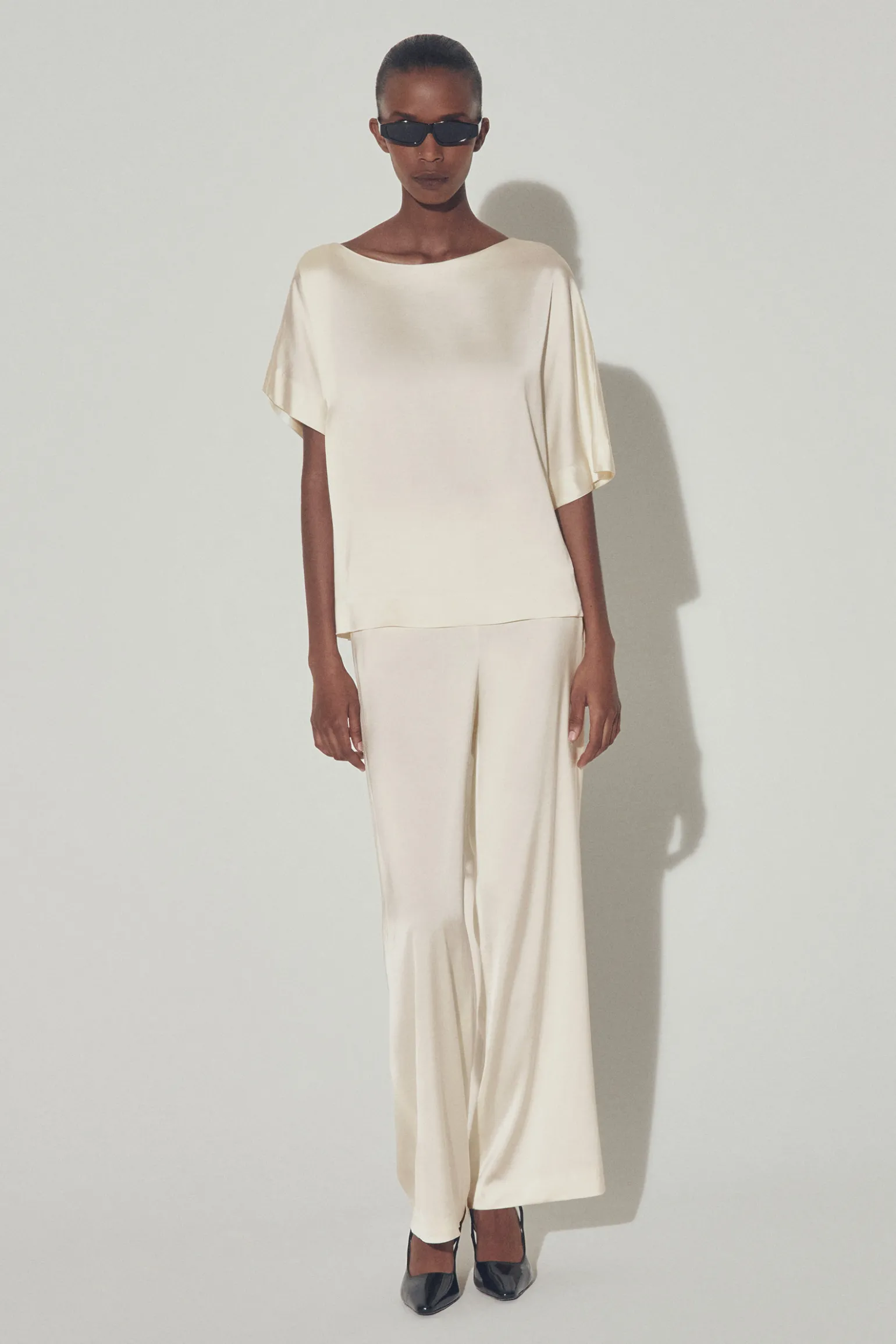 Blouse met verschillende mouwlengtes