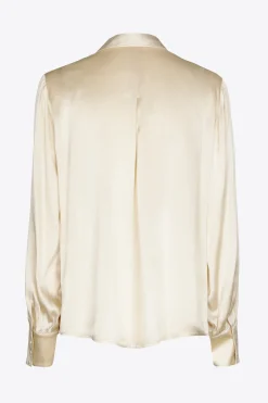 Blouse met zijde
