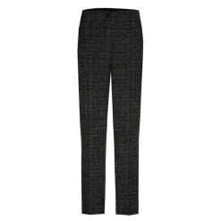 Bouclette broek met smalle pijpen