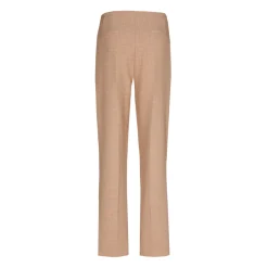 Bouclette broek met smalle pijpen