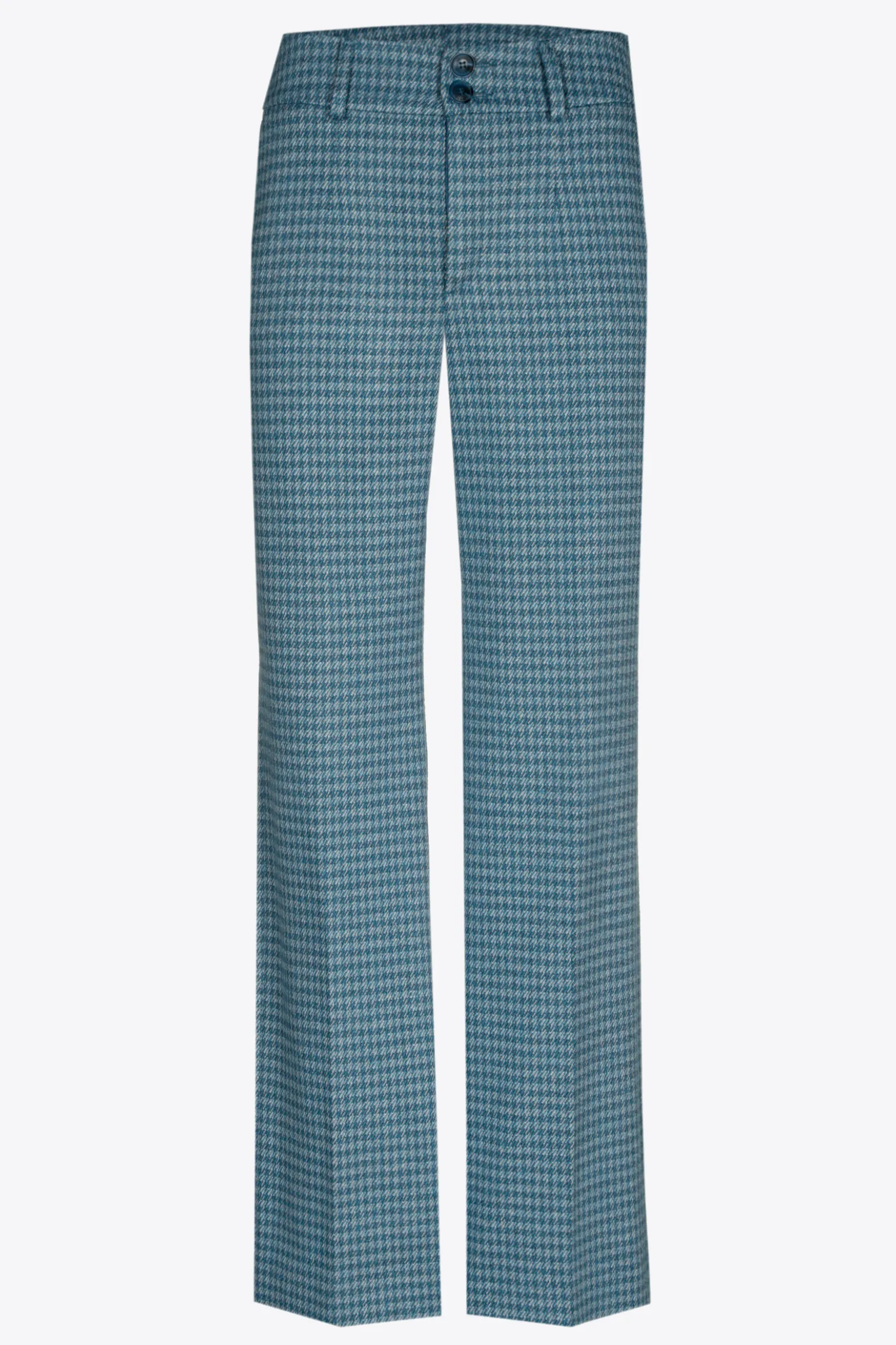 Broek met pied-de-poule print