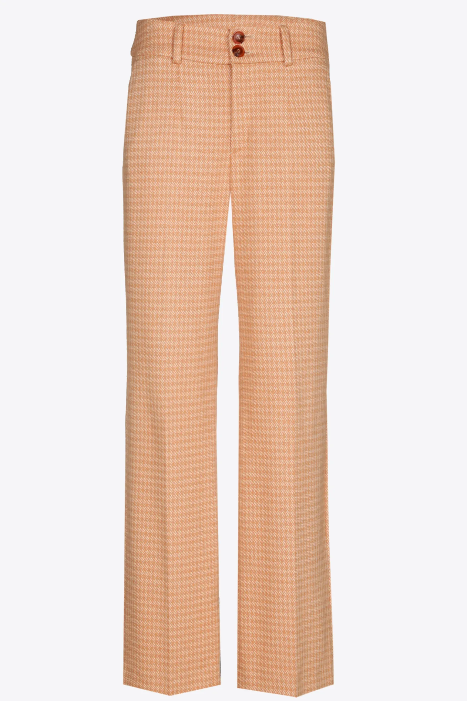 Broek met pied-de-poule print