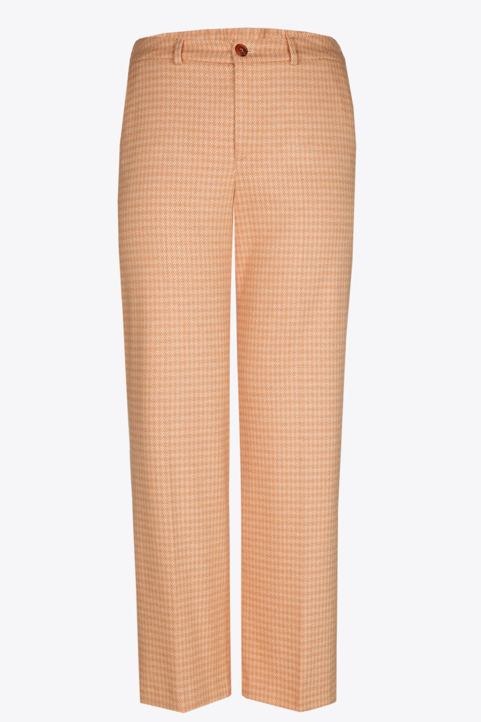 Broek met pied-de-poule print