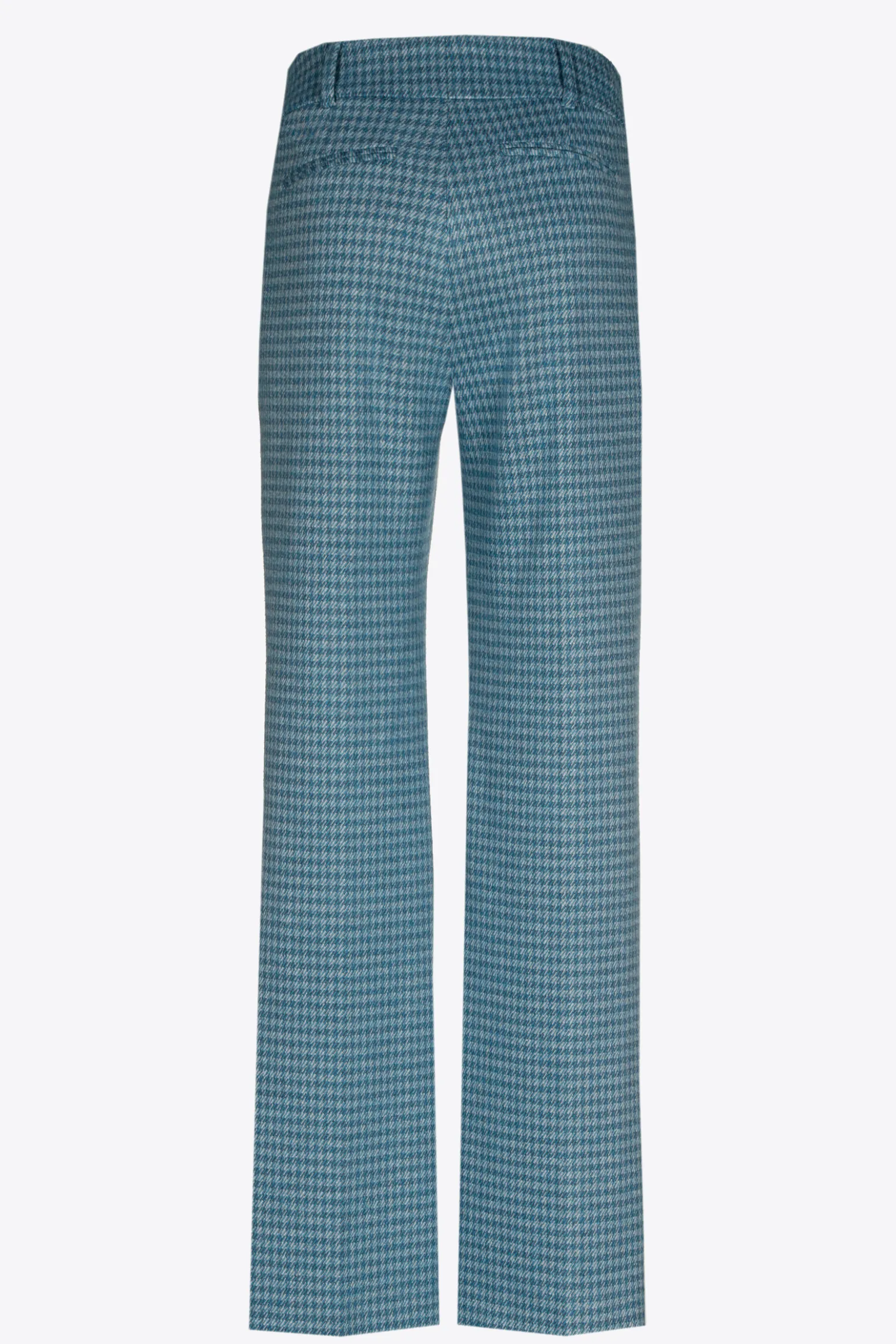Broek met pied-de-poule print