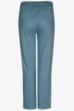 Broek met pied-de-poule print