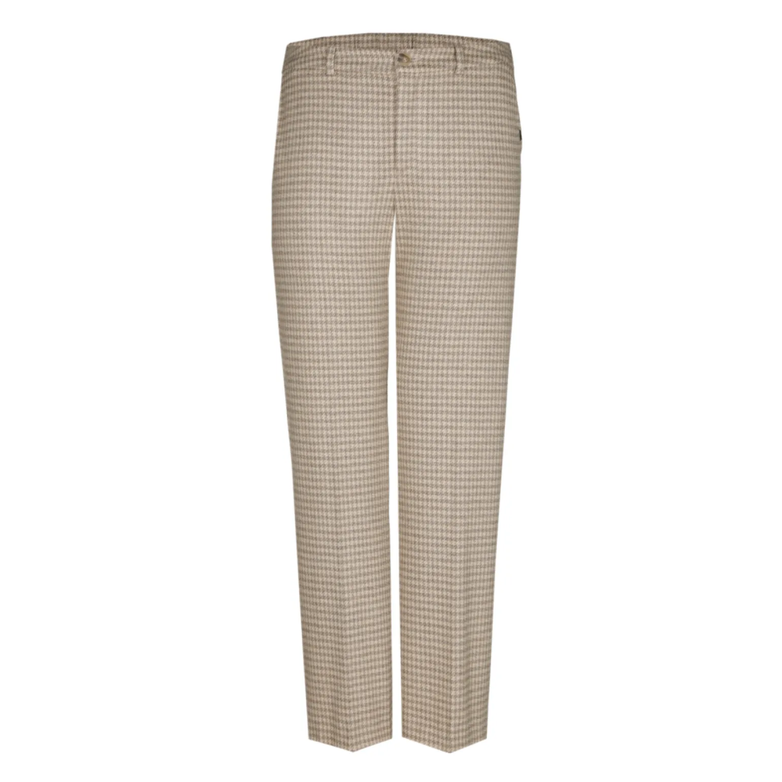 Broek met pied-de-poule print