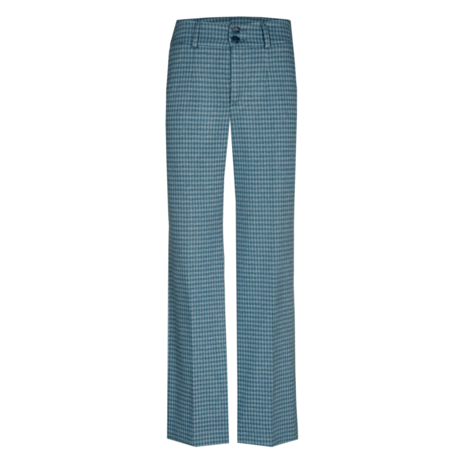 Broek met pied-de-poule print