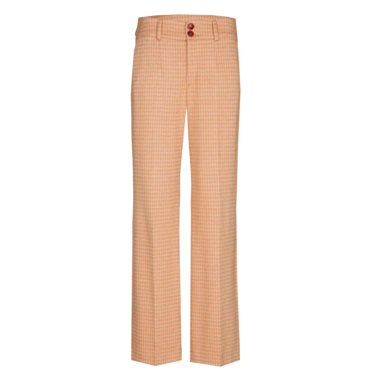 Broek met pied-de-poule print
