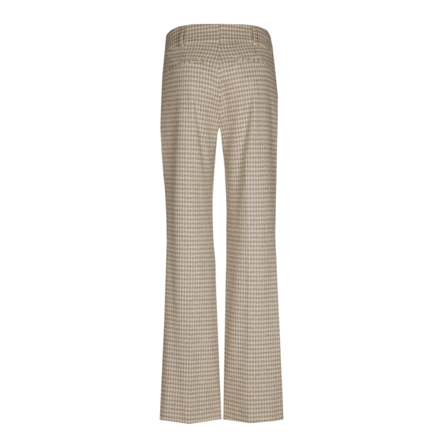 Broek met pied-de-poule print