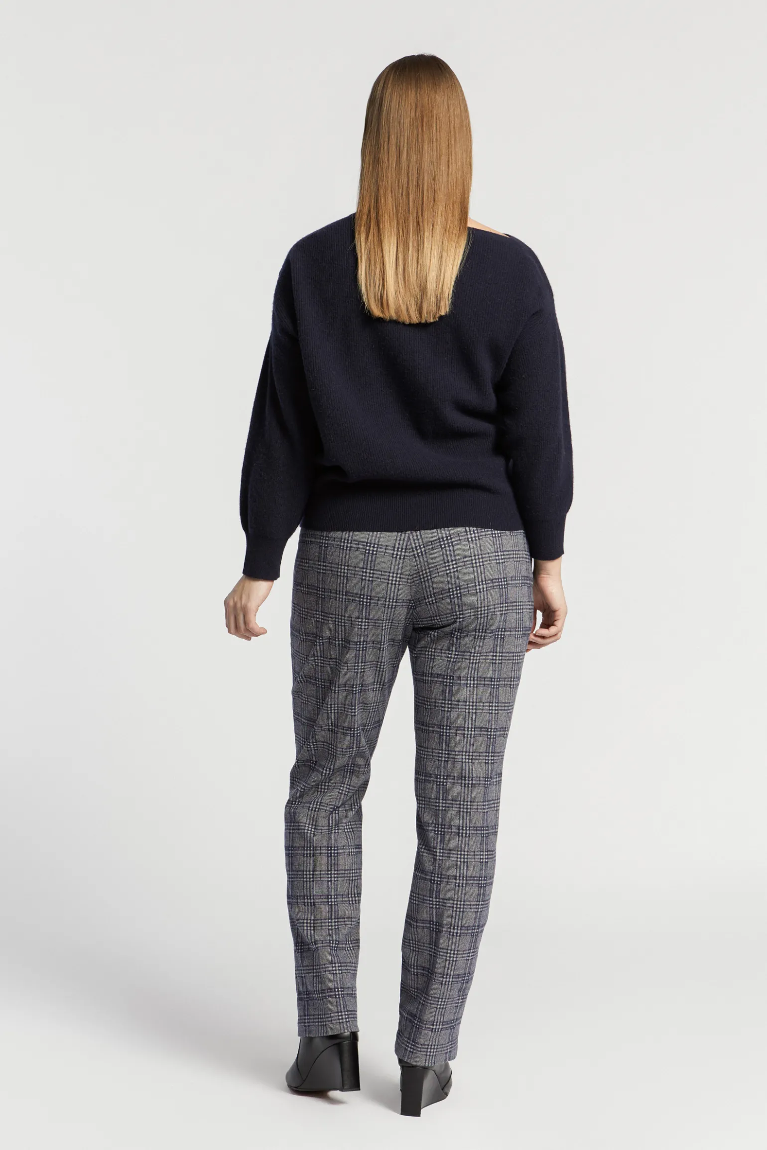 Broek met ruitenprint