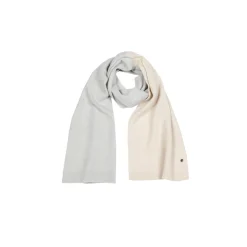 Colorblock sjaal met fijne wol