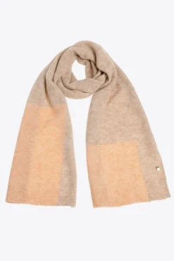 Colorblock sjaal van wolmix