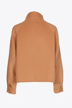 Cropped jas met opstaande kraag