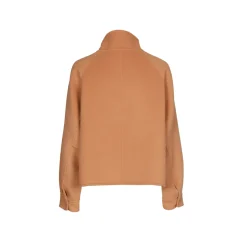 Cropped jas met opstaande kraag