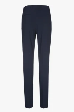 Donkerblauwe kreukvrije chino