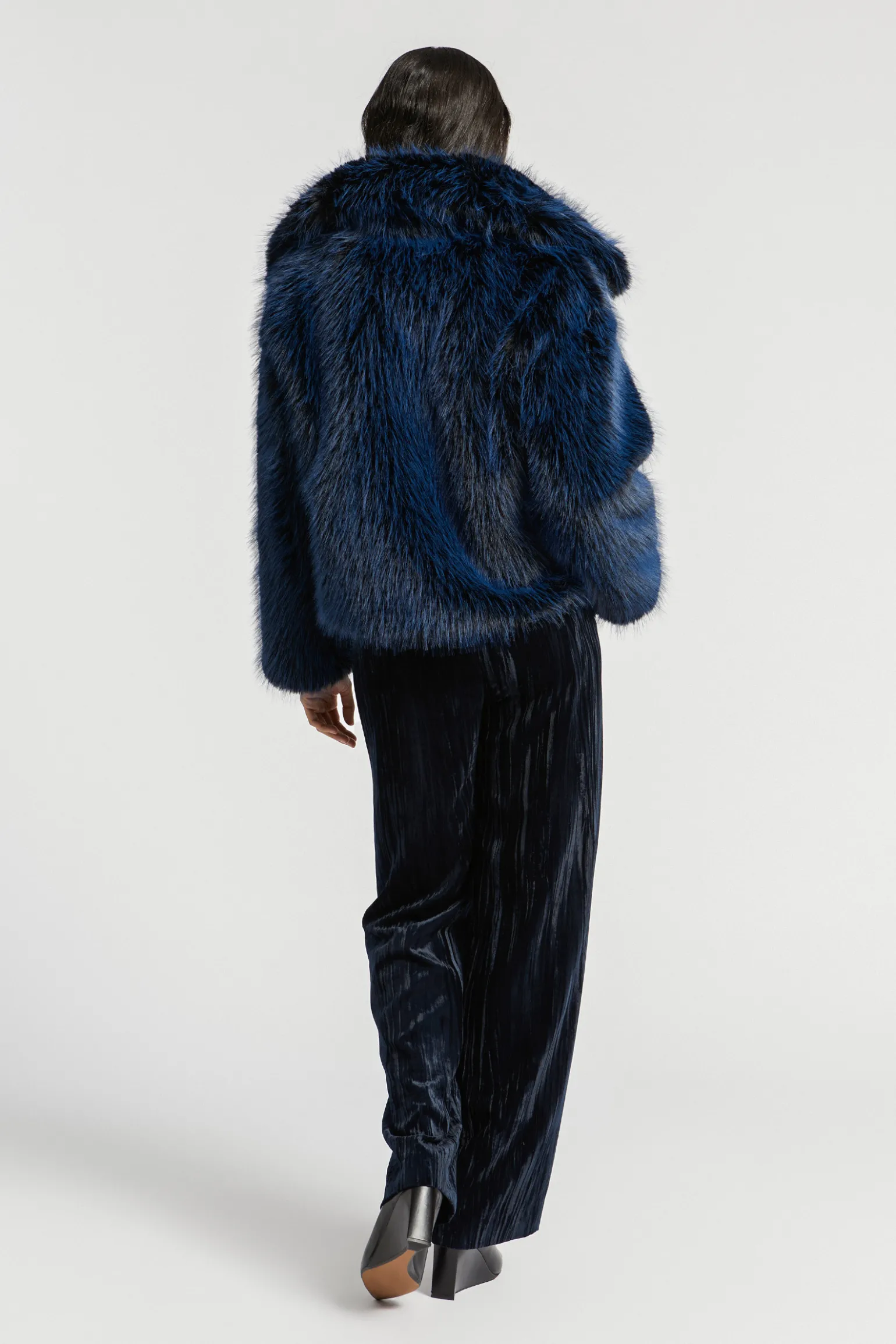 Faux fur jas