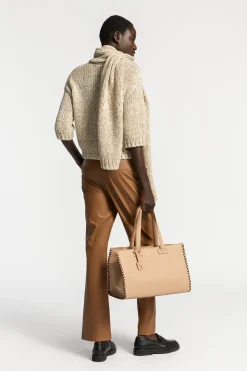 Faux leather broek