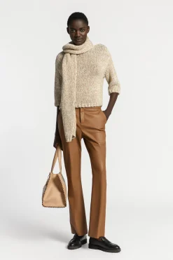 Faux leather broek