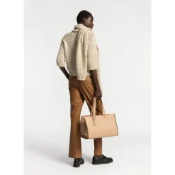 Faux leather broek