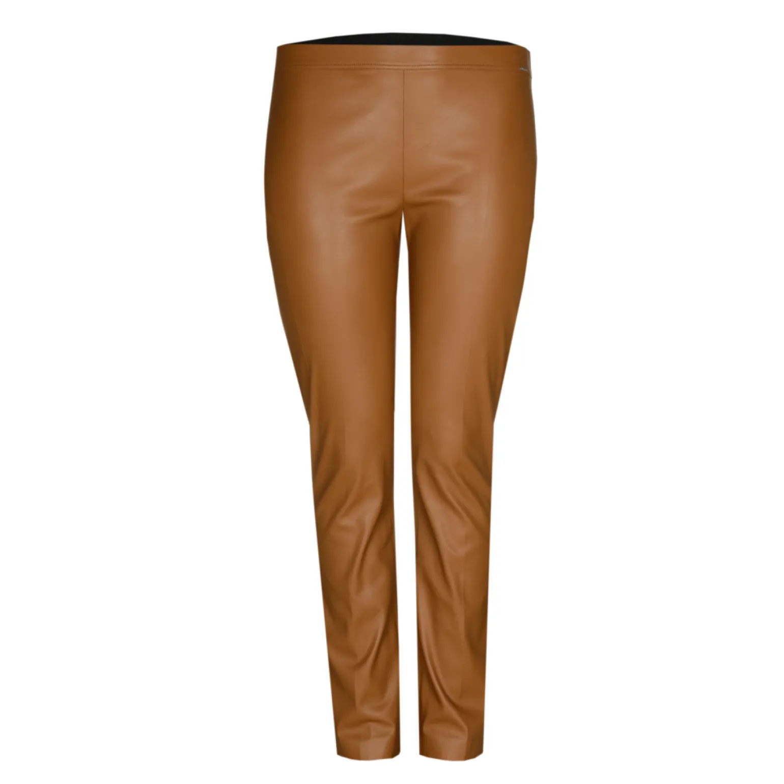 Faux leather broek met elastiek