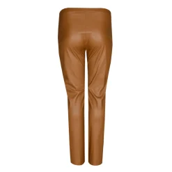 Faux leather broek met elastiek