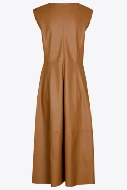 Faux lederen jurk