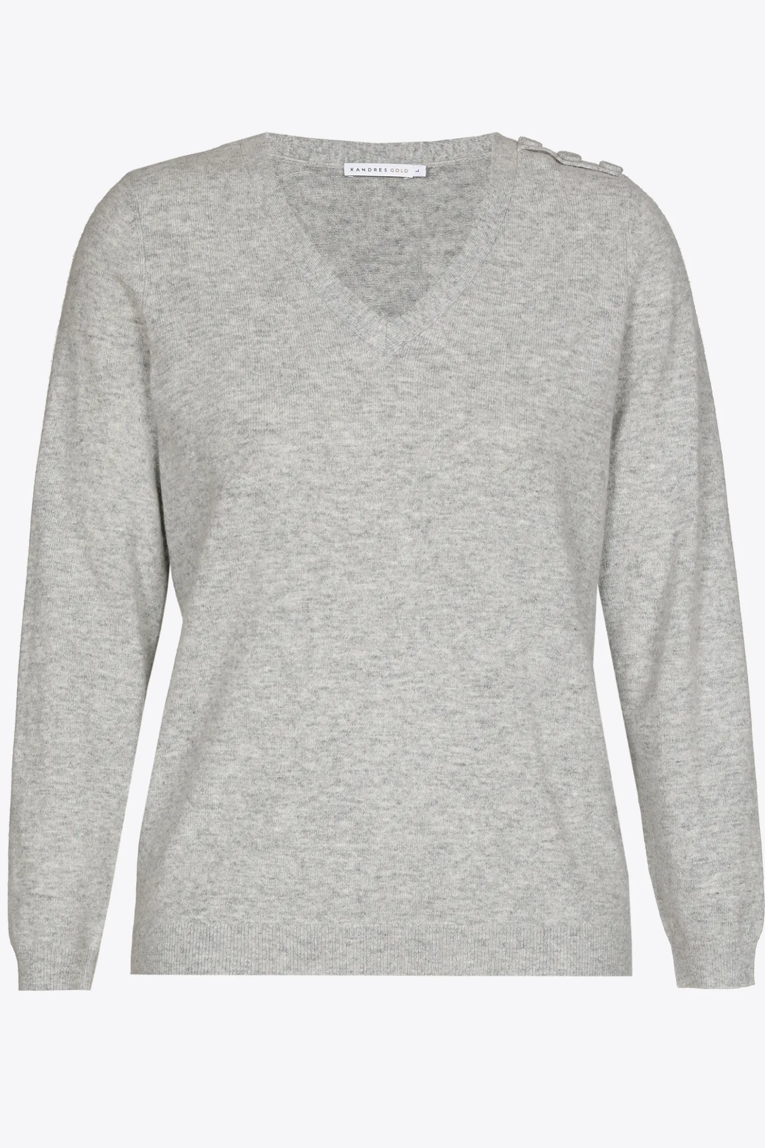 Fijngebreide pull met V-hals