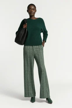 Gebreide multicolor broek