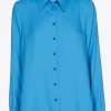 Geklede blouse met hemdkraag