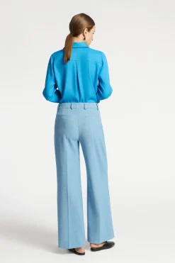 Geklede blouse met hemdkraag