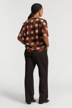 Geklede broek met lurex