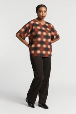 Geklede broek met lurex