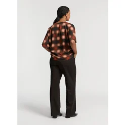 Geklede broek met lurex