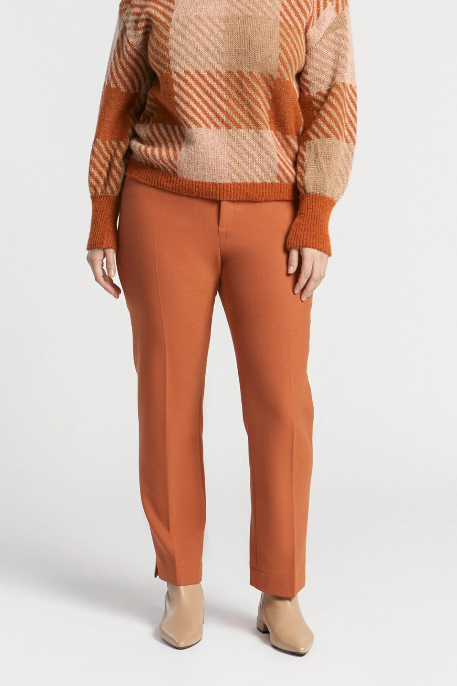 Geklede broek met smalle pijpen