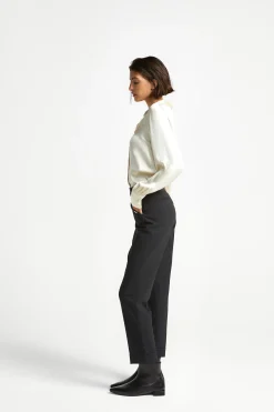 Geklede broek met smalle pijpen