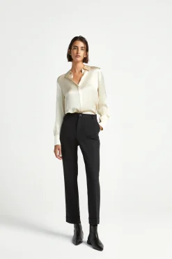 Geklede broek met smalle pijpen