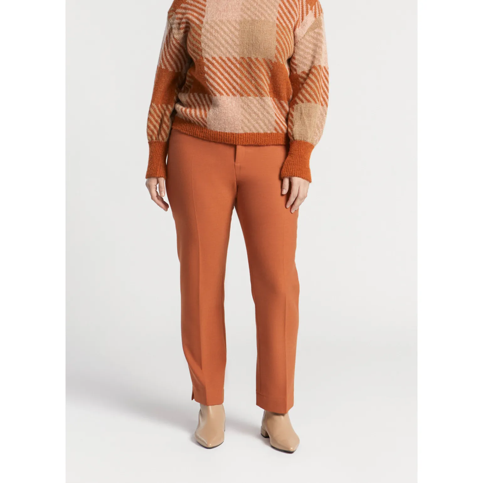 Geklede broek met smalle pijpen