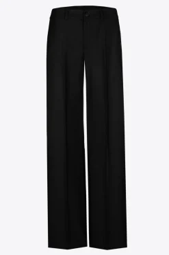 Geklede broek met wijde pijpen