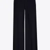 Geklede broek met wijde pijpen